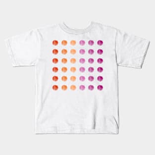 Watercolor Dots - lesbian pride Kids T-Shirt